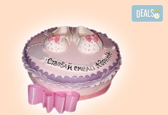 Честито бебе! Торта за изписване от родилния дом, за 1-ви рожден ден или за прощъпулник, специална оферта на Сладкарница Джорджо Джани - Снимка 20