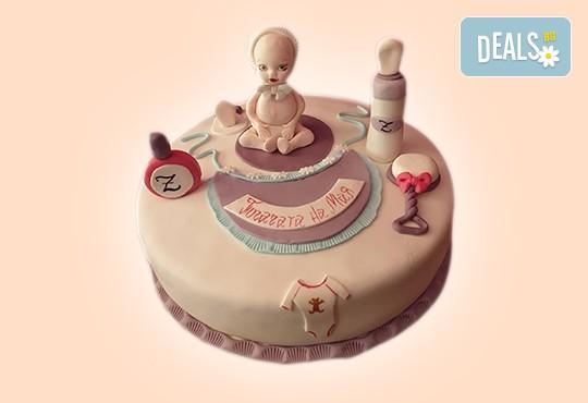 Честито бебе! Торта за изписване от родилния дом, за 1-ви рожден ден или за прощъпулник, специална оферта на Сладкарница Джорджо Джани - Снимка 12