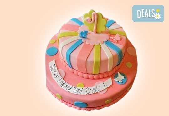Честито бебе! Торта за изписване от родилния дом, за 1-ви рожден ден или за прощъпулник, специална оферта на Сладкарница Джорджо Джани - Снимка 29