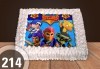 За момче! Торти за момчета: вземете голяма торта 20/ 25/ 30 парчета със снимка на герои от любимите детски филмчета - Нинджаго, Костенурките Нинджа, Спайдърмен и други от Сладкарница Джорджо Джани - thumb 4