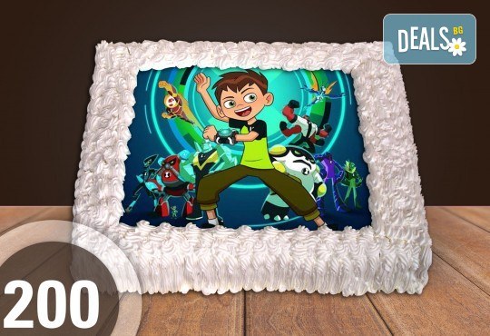 За момче! Торти за момчета: вземете голяма торта 20/ 25/ 30 парчета със снимка на герои от любимите детски филмчета - Нинджаго, Костенурките Нинджа, Спайдърмен и други от Сладкарница Джорджо Джани - Снимка 14