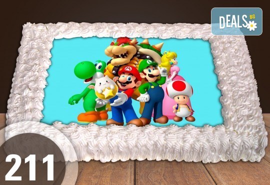 Голяма детска торта 20, 25 или 30 парчета със снимка на любим герой от Сладкарница Джорджо Джани - Снимка 102