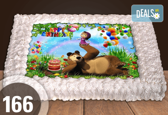 Голяма детска торта 20, 25 или 30 парчета със снимка на любим герой от Сладкарница Джорджо Джани - Снимка 57