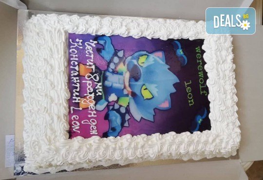 Експресна торта от днес за днес! Голяма детска торта 20, 25 или 30 парчета със снимка на любим герой от Сладкарница Джорджо Джани - Снимка 115