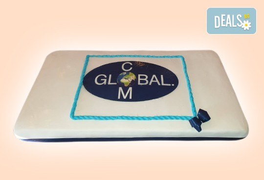 С Вашия бранд! Фирмена торта с лого и индивидуален дизайн от Сладкарница Джорджо Джани - Снимка 6