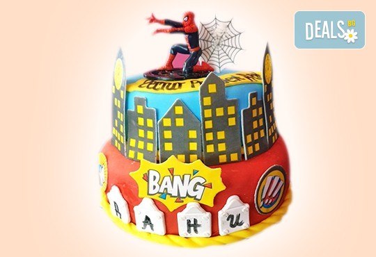 За момчета! Детска 3D торта за момчета с коли и герои от филмчета с ръчно моделирана декорация от Сладкарница Джорджо Джани - Снимка 15