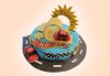 За момчета! Детска 3D торта за момчета с коли и герои от филмчета с ръчно моделирана декорация от Сладкарница Джорджо Джани - thumb 9