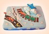 За момчета! Детска 3D торта за момчета с коли и герои от филмчета с ръчно моделирана декорация от Сладкарница Джорджо Джани - thumb1 45