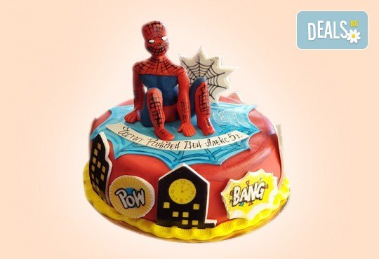 За момчета! Детска 3D торта за момчета с коли и герои от филмчета с ръчно моделирана декорация от Сладкарница Джорджо Джани - Снимка 14