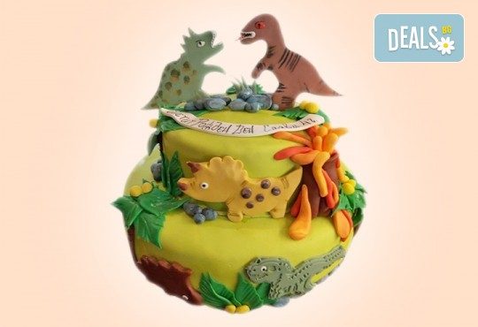 За момчета! Детска 3D торта за момчета с коли и герои от филмчета с ръчно моделирана декорация от Сладкарница Джорджо Джани - Снимка 4