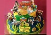 Смърфове, Миньони & Brawl stars! Голяма детска 3D торта 37 ПАРЧЕТА с фигурална ръчно изработена декорация от Сладкарница Джорджо Джани - thumb 2