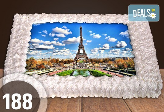 Голяма детска торта 20, 25 или 30 парчета със снимка на любим герой от Сладкарница Джорджо Джани - Снимка 88