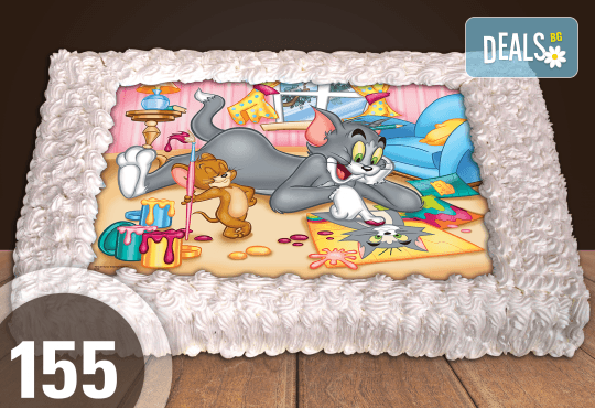 Голяма детска торта 20, 25 или 30 парчета със снимка на любим герой от Сладкарница Джорджо Джани - Снимка 57