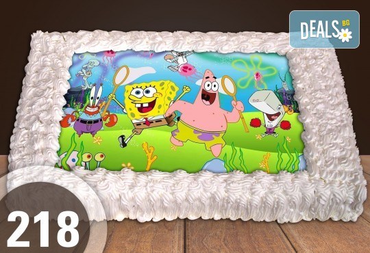 Голяма детска торта 20, 25 или 30 парчета със снимка на любим герой от Сладкарница Джорджо Джани - Снимка 117