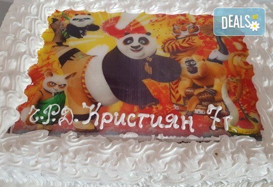 Голяма детска торта 20, 25 или 30 парчета със снимка на любим герой от Сладкарница Джорджо Джани - Снимка 120