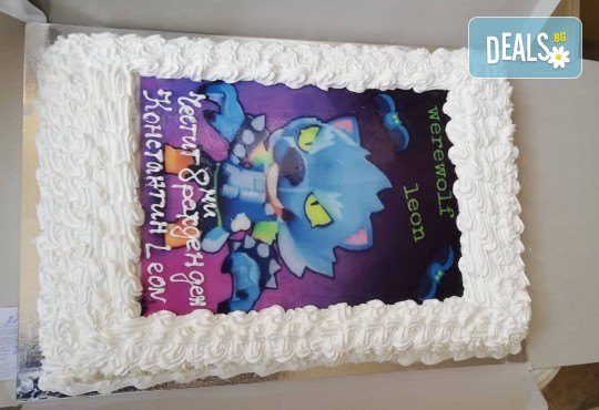 Голяма детска торта 20, 25 или 30 парчета със снимка на любим герой от Сладкарница Джорджо Джани - Снимка 121