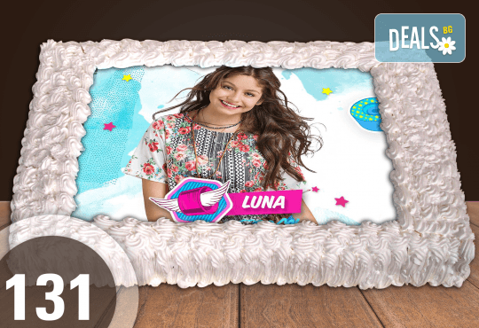 Голяма детска торта 20, 25 или 30 парчета със снимка на любим герой от Сладкарница Джорджо Джани - Снимка 24