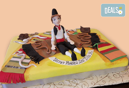Голяма 3D Торта на традициите за почитателите на българския фолклор, 25 парчета от Сладкарница Джорджо Джани - Снимка 4