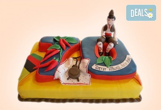 Голяма 3D Торта на традициите за почитателите на българския фолклор, 25 парчета от Сладкарница Джорджо Джани - Снимка 5