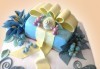 За кумовете! Празнична торта Честито кумство с пъстри цветя, дизайн сърце, романтични рози, влюбени гълъби или др. от Сладкарница Джорджо Джани - thumb 16