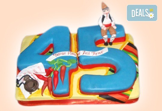 С цифри! Изкушаващо вкусна бутикова АРТ торта с цифри и размер по избор от Сладкарница Джорджо Джани - Снимка 7