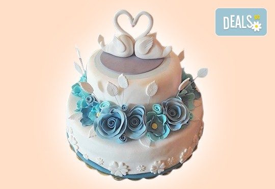 Торта с цветя! Празнична 3D торта с пъстри цветя, дизайн на Сладкарница Джорджо Джани - Снимка 27