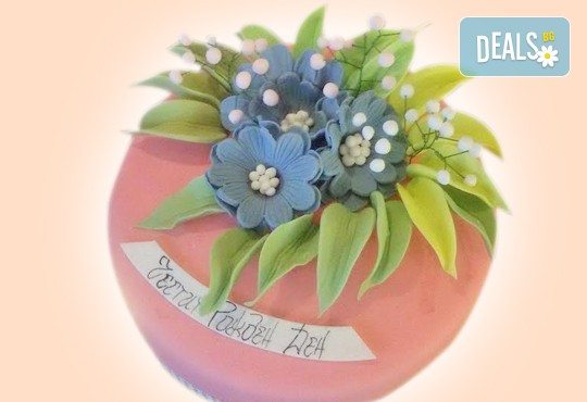 Торта с цветя! Празнична 3D торта с пъстри цветя, дизайн на Сладкарница Джорджо Джани - Снимка 22