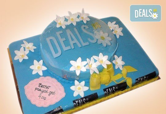 С Вашия бранд! Фирмена торта с лого и индивидуален дизайн от Сладкарница Джорджо Джани - Снимка 7