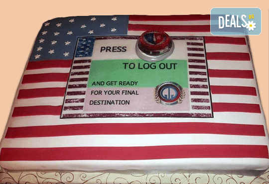 С Вашия бранд! Фирмена торта с лого и индивидуален дизайн от Сладкарница Джорджо Джани - Снимка 6