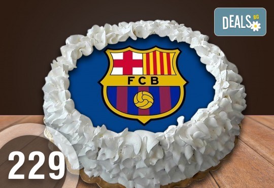 Детска торта с 12 парчета с крем и какаови блатове + детска снимка или снимка на клиента, от Сладкарница Джорджо Джани - Снимка 44