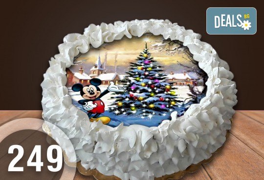 Детска торта с 12 парчета с крем и какаови блатове + детска снимка или снимка на клиента, от Сладкарница Джорджо Джани - Снимка 51