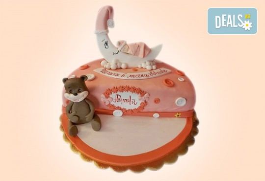 Торта за бебе! Детска фигурална торта 1/2 за бебоци на шест месеца от Сладкарница Джорджо Джани - Снимка 5