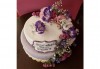 За Вашата сватба! Красива сватбена торта, декорирана с истински цветя, предоставени от младоженците и изпълнена от Сладкарница Джорджо Джани! - thumb 1