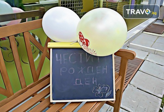 2 часа детски рожден ден за 10 деца в Детски клуб Аристокотките! Уникално парти с аниматор, меню с био напитки, атракциони, стена за катерене, пързалка и много музика! Солени плата за родителите в отделна зала с видимост към децата! - Снимка 15