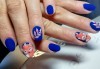 Приказен маникюр с декорации! Дълготраен маникюр с гел лак BlueSky или Shellac + две рисувани декорации в The Castle of beauty - thumb1 5