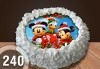 Торта Мики Маус, с друг приказен герой или със снимка на клиента: 8, 12, 16, 20, 25 или 30 парчета от Сладкарница Джорджо Джани - thumb 19