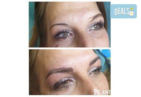 Красиво оформени и естествени вежди с траен ефект - технология микроблейдинг, косъм по косъм в Barber shop Habibi - Снимка 9