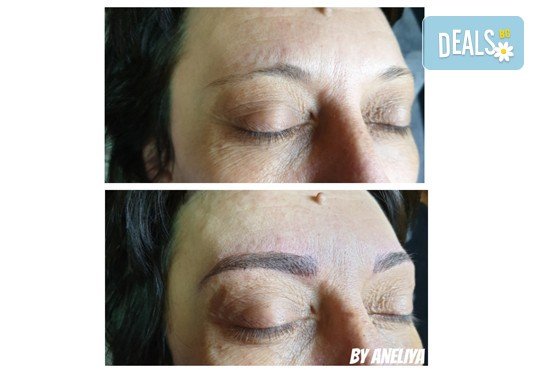 Красиво оформени и естествени вежди с траен ефект - технология микроблейдинг, косъм по косъм в Barber shop Habibi - Снимка 10