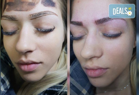 Красиво оформени и естествени вежди с траен ефект - технология микроблейдинг, косъм по косъм в Barber shop Habibi - Снимка 7