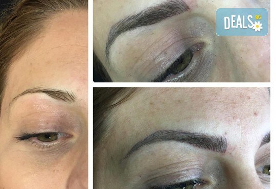 Красиво оформени и естествени вежди с траен ефект - технология микроблейдинг, косъм по косъм в Barber shop Habibi - Снимка 4