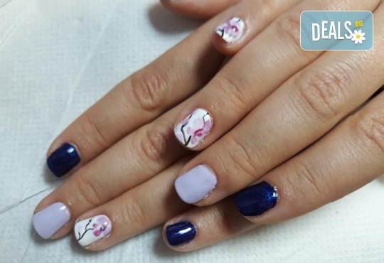 Перфектната жена! Маникюр + педикюр с гел лак BlueSky и четири рисувани декорации в Салон Мечта - Снимка 18