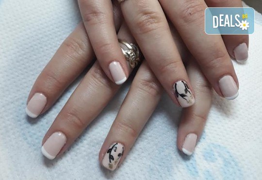 Mаникюр с гел лак BlueSky, 2 или 4 декорации, вграждане на камъчета и ефекти от Салон Мечта - Снимка 13