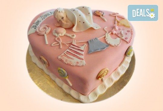 Честито бебе! Торта за изписване от родилния дом, за 1-ви рожден ден или за прощъпулник от Сладкарница Джорджо Джани - Снимка 14