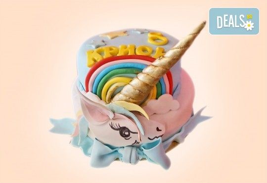 Торта за принцеси! Торти за момичета с 3D дизайн с еднорог или друг приказен герой от сладкарница Джорджо Джани - Снимка 4