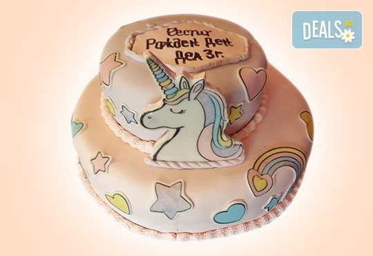 Торта за принцеси! Торти за момичета с 3D дизайн с еднорог или друг приказен герой от сладкарница Джорджо Джани - Снимка 21