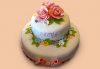 Торта с цветя! Празнична 3D торта с пъстри цветя, дизайн на Сладкарница Джорджо Джани - thumb 19