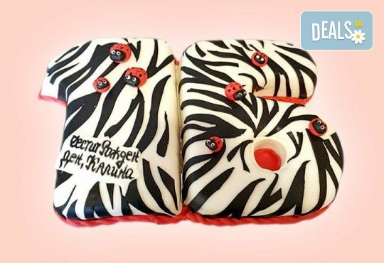 С цифри! Изкушаващо вкусна бутикова АРТ торта с цифри и размер по избор от Сладкарница Джорджо Джани - Снимка 2