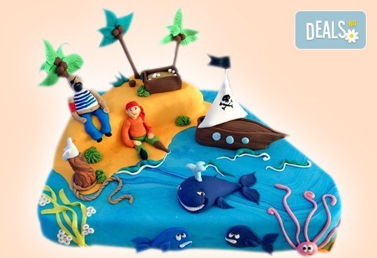 Смърфове, Миньони & Brawl stars! Голяма детска 3D торта 37 ПАРЧЕТА с фигурална ръчно изработена декорация от Сладкарница Джорджо Джани - Снимка 24