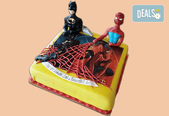 За момчета! Детска 3D торта за момчета с коли и герои от филмчета с ръчно моделирана декорация от Сладкарница Джорджо Джани - Снимка 41