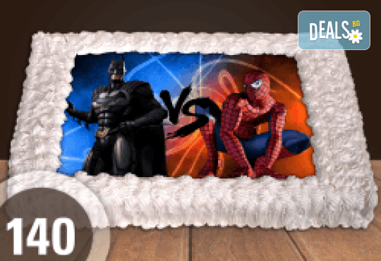 За момче! Торти за момчета: вземете голяма торта 20/ 25/ 30 парчета със снимка на герои от любимите детски филмчета - Нинджаго, Костенурките Нинджа, Спайдърмен и други от Сладкарница Джорджо Джани - Снимка 36